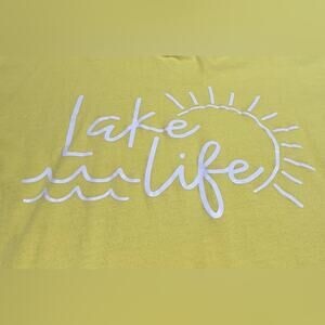Bella Canvas Sunny Yellow 'Lake Life' Tee